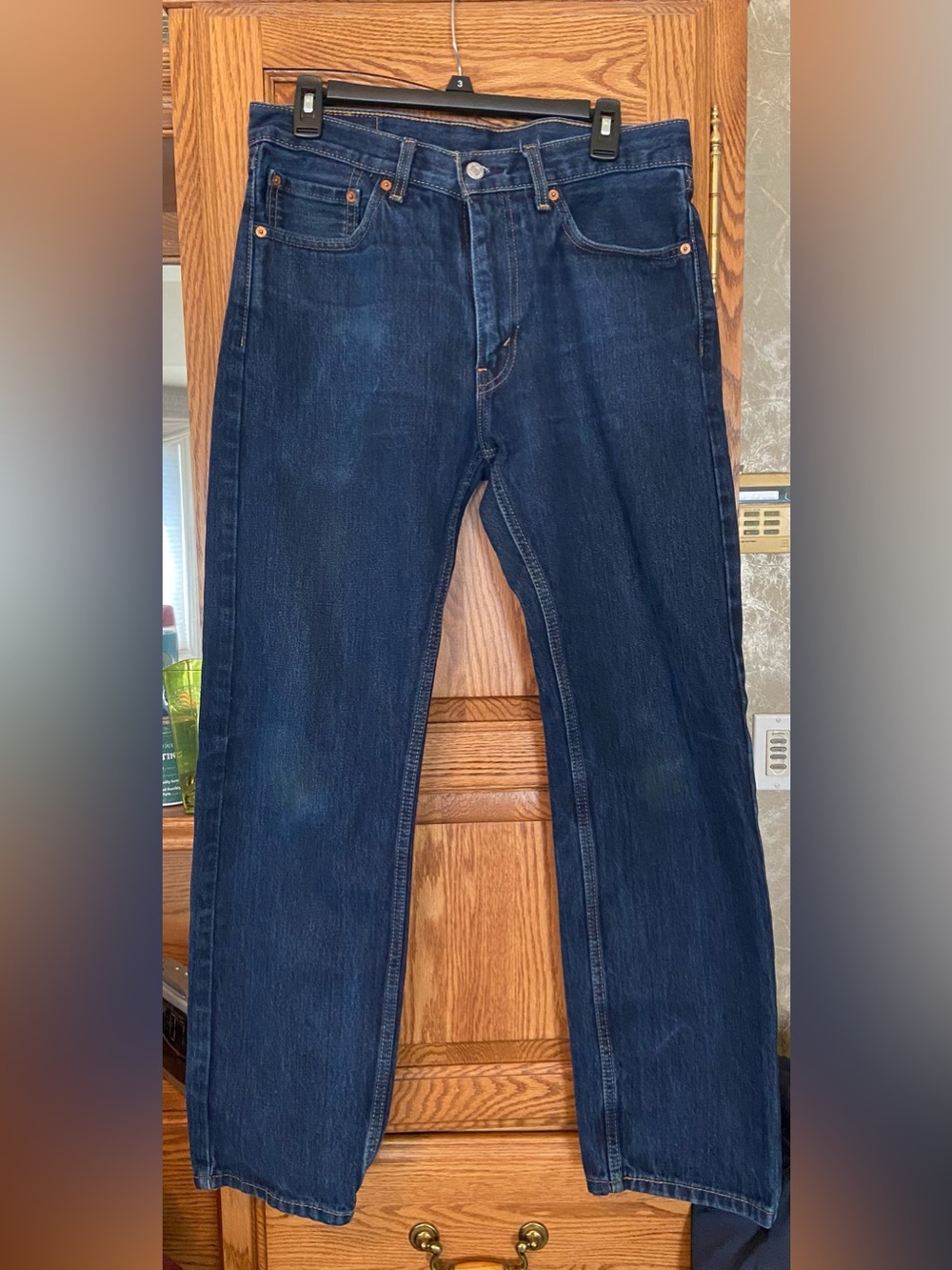 Levi's Navy Straight-Leg Jeans